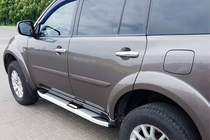 Mitsubishi Pajero Sport 2008–2015 Mevsim Grey side steps (2 stuks, aluminium) foto 3
