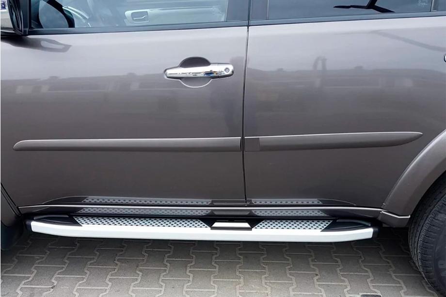Mitsubishi Pajero Sport 2008–2015 Mevsim Grey side steps (2 stuks, aluminium) Image