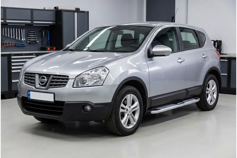 Nissan Qashqai 2007–2010 Mevsim Grey side steps (2 stuks, aluminium) Foto 1