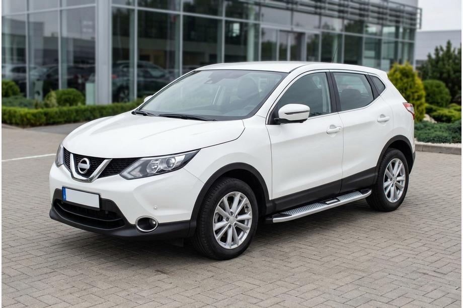 Nissan Qashqai 2014–2021 Mevsim Grey side steps (2 stuks, aluminium) Image