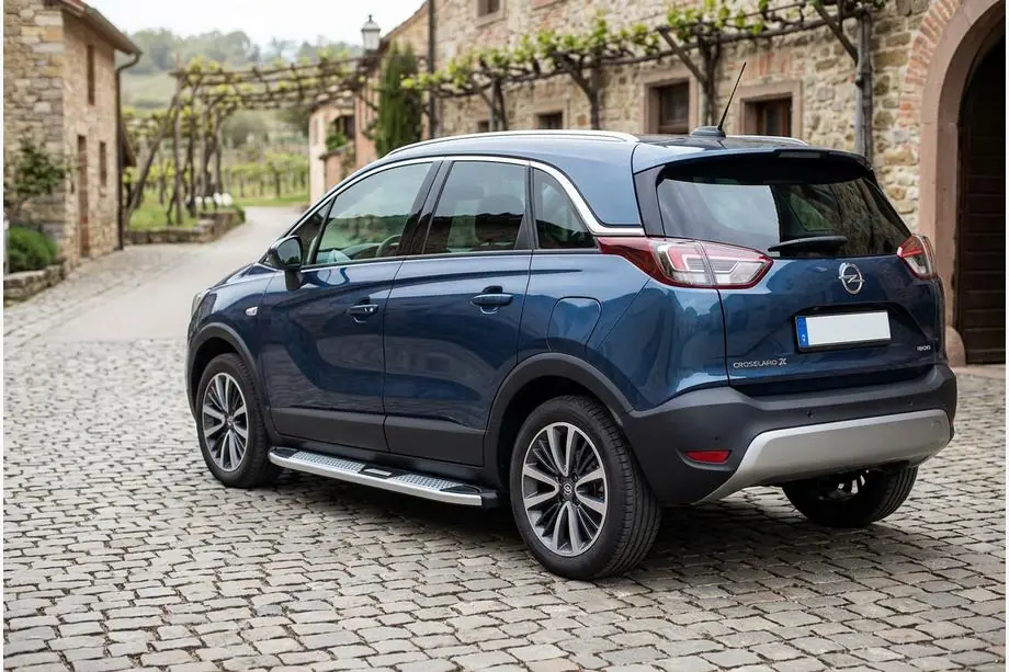 Opel Crossland X 2017–2024 Mevsim Grey side steps (2 stuks, aluminium) Image