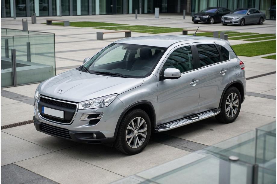 Peugeot 4008 2012–2017 Mevsim Grey side steps (2 stuks, aluminium) Image