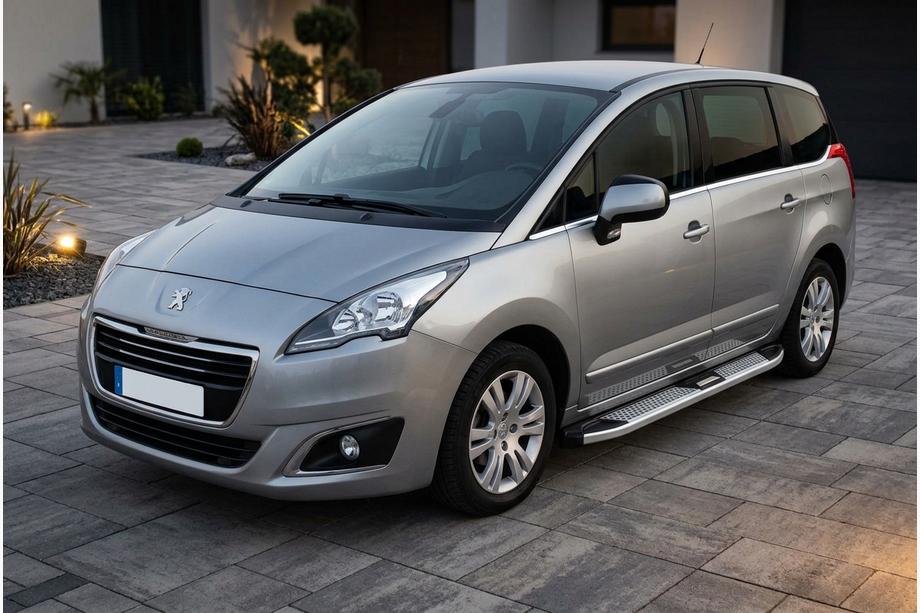 Peugeot 5008 2009–2016 Mevsim Grey side steps (2 stuks, aluminium) Image
