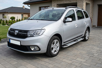 Renault Logan MCV 2013–2022 Mevsim Grey side steps (2 stuks, aluminium) foto 1