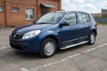 Renault Sandero 2007–2013 Mevsim Grey side steps (2 stuks, aluminium) foto 1