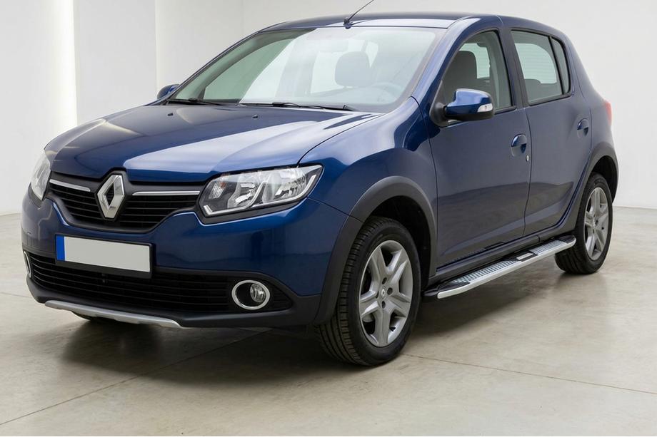 Renault Sandero 2013–2022 Mevsim Grey side steps (2 stuks, aluminium) Image