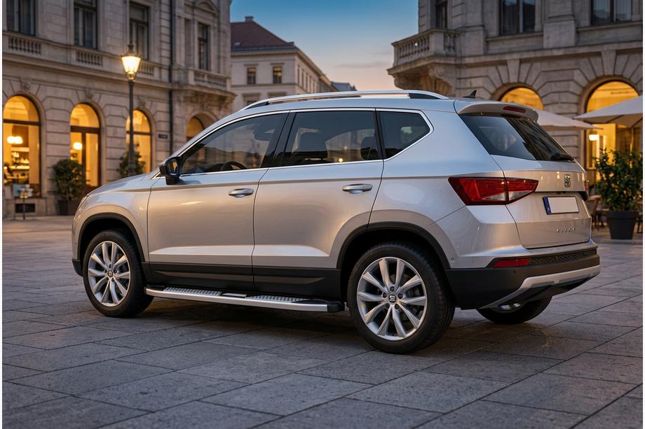 Seat Ateca 2016– Mevsim Grey side steps (2 stuks, aluminium) Foto 1