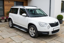 Skoda Yeti 2009–2017 Mevsim Grey side steps (2 stuks, aluminium) foto 1