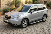 Subaru Forester 2013–2018 Mevsim Grey side steps (2 stuks, aluminium) foto 1