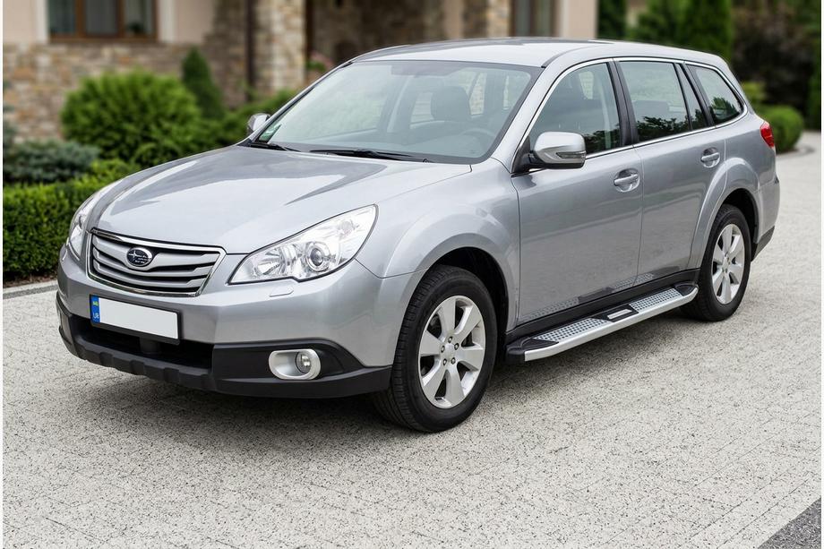 Subaru Outback 2009–2014 Mevsim Grey side steps (2 stuks, aluminium) Image