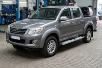 Toyota Hilux 2006–2015 Mevsim Grey side steps (2 stuks, aluminium) foto 1