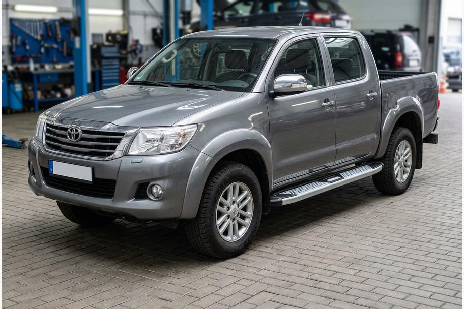 Toyota Hilux 2006–2015 Mevsim Grey side steps (2 stuks, aluminium) Image