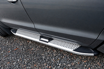 Volkswagen Amarok 2010–2022 Mevsim Grey side steps (2 stuks, aluminium) foto 2