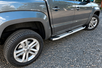 Volkswagen Amarok 2010–2022 Mevsim Grey side steps (2 stuks, aluminium) foto 1