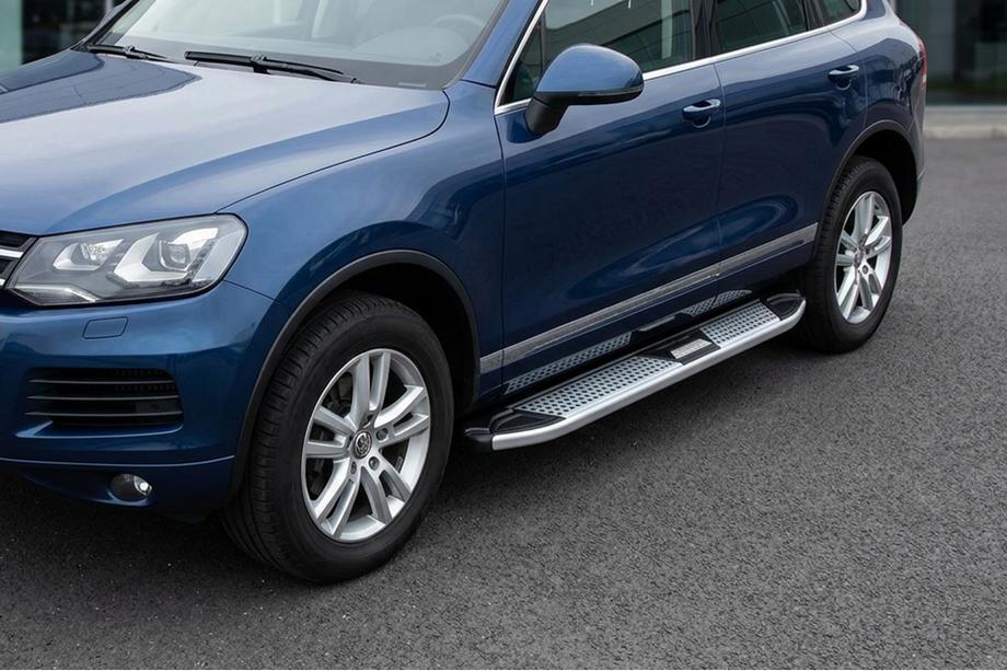 Volkswagen Touareg 2002–2010 Mevsim Grey side steps (2 stuks, aluminium) Image