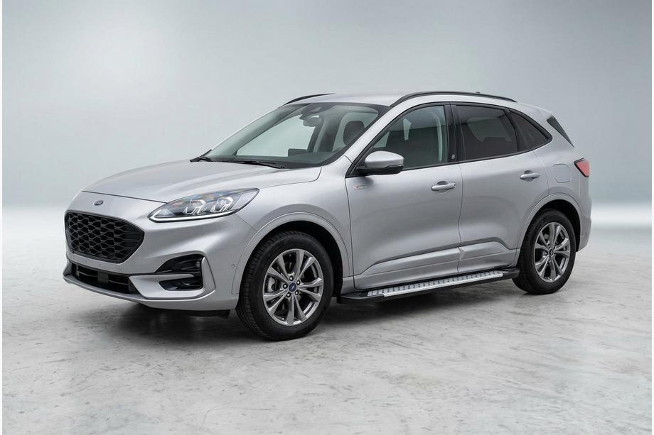 Ford Kuga/Escape 2019– Side steps Allmond Grey (set van 2, aluminium) Image