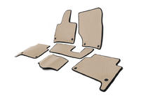 Audi Q7 2005–2015 EVA automatten (beige) 2 rijen (5 matten) foto 3