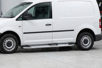 Volkswagen Caddy 2010–2015 Mevsim Grey side steps (2 stuks, aluminium) Maxi basis foto 1