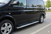 Volkswagen T5 Caravelle 2004–2010 Mevsim Grey side steps (2 stuks, aluminium) foto 3