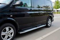 Volkswagen T5 2010–2015 Mevsim Grey side steps (2 stuks, aluminium) Korte wielbasis foto 1