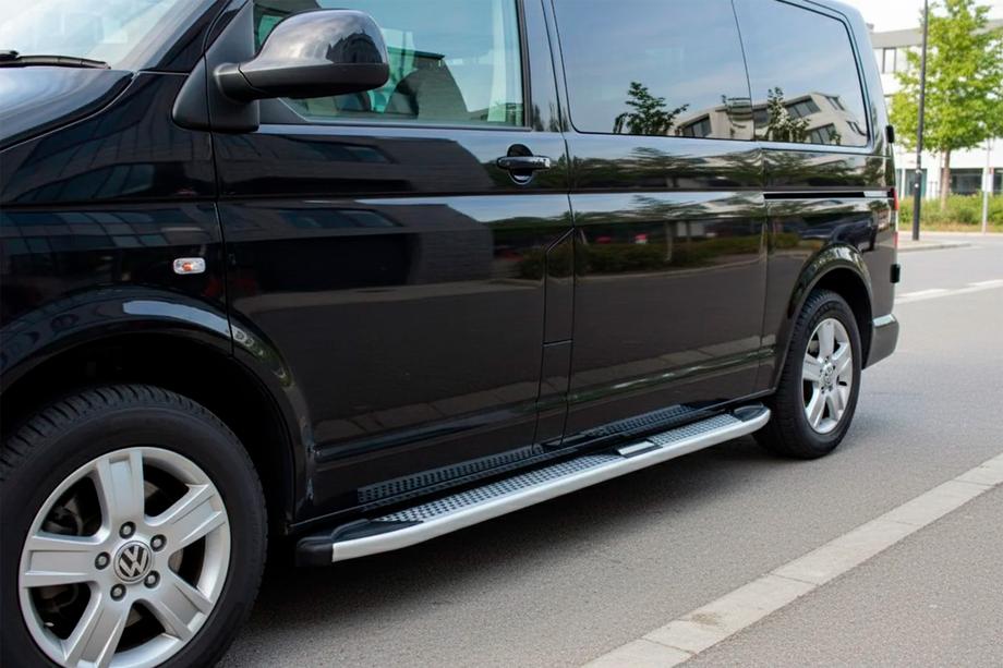 Volkswagen T5 2010–2015 Mevsim Grey side steps (2 stuks, aluminium) Korte wielbasis Image
