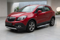 Opel Mokka 2012–2021 Mevsim Grey side steps (2 stuks, aluminium) foto 1
