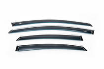 Ford Mondeo 2008–2014 Raamwindschermen met chroomstrip SD (4 st., HIC) foto 2