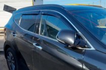 Hyundai Santa Fe 4 2018–2023 Raamdeflectors met chroomstrip (4 stuks, HIC) foto 1