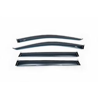 Raamdeflectors met chroomstrip (4 stuks, HIC) Jeep Cherokee KL 2013– foto 2
