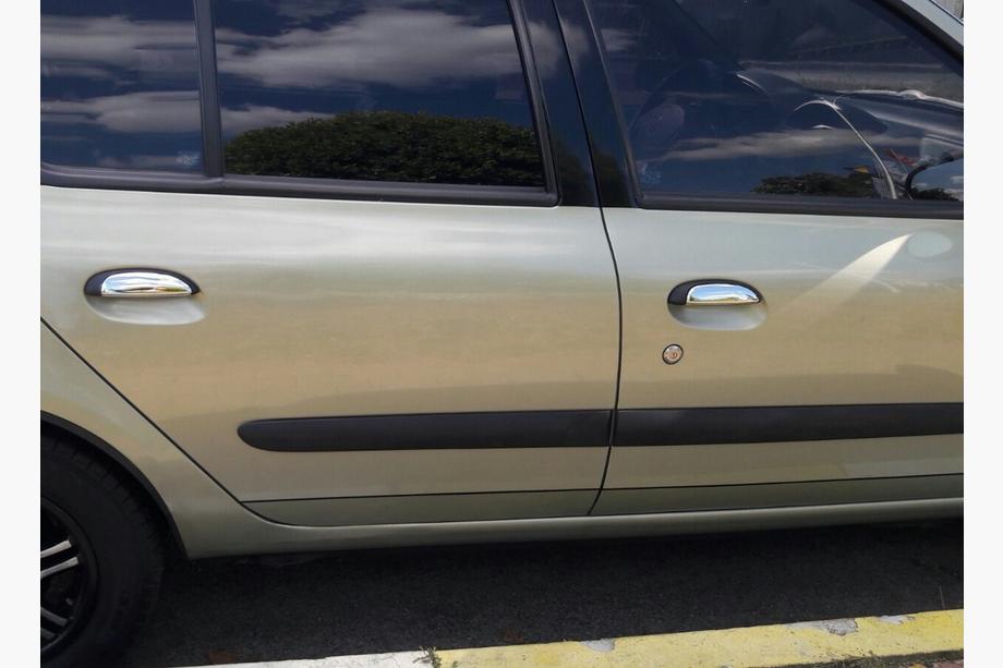 Renault Symbol 1999–2008 RVS deurgreep covers 4 stuks, OmsaLine - Italiaans roestvrij staal Foto 2
