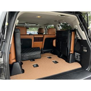 Kofferbakmat 2 stuks (EVA, 7-zits, baksteenrood) Toyota Land Cruiser 200 2007–2021 foto 2