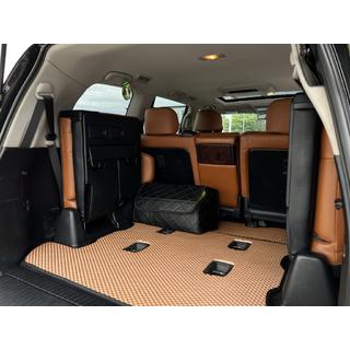 Kofferbakmat 2 stuks (EVA, 7-zits, baksteenrood) Toyota Land Cruiser 200 2007–2021 foto 1