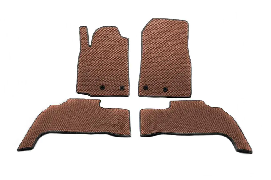 Toyota Land Cruiser 200 2007–2021 Polyurethaan automatten (2012-2021, EVA, baksteenrood) Image