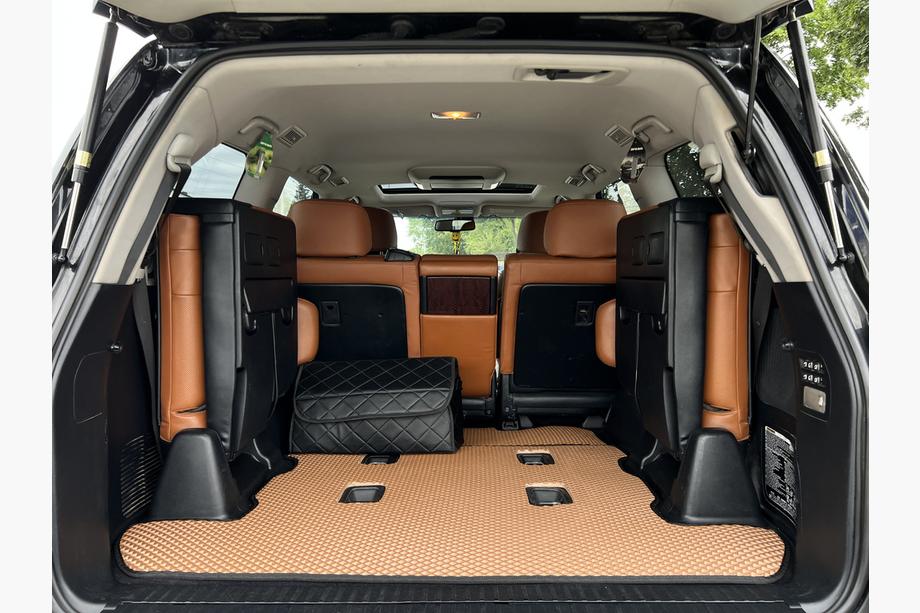 Lexus LX570/450d 2008–2022 Kofferbakmat 2 stuks (EVA, 7-zits, baksteenrood) Image