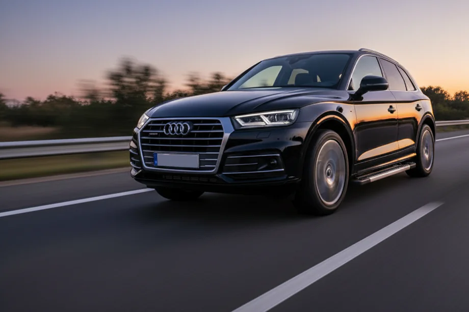 Audi Q5 2017–2025 Zijdrempels Vision New Grey (set van 2, aluminium) Image