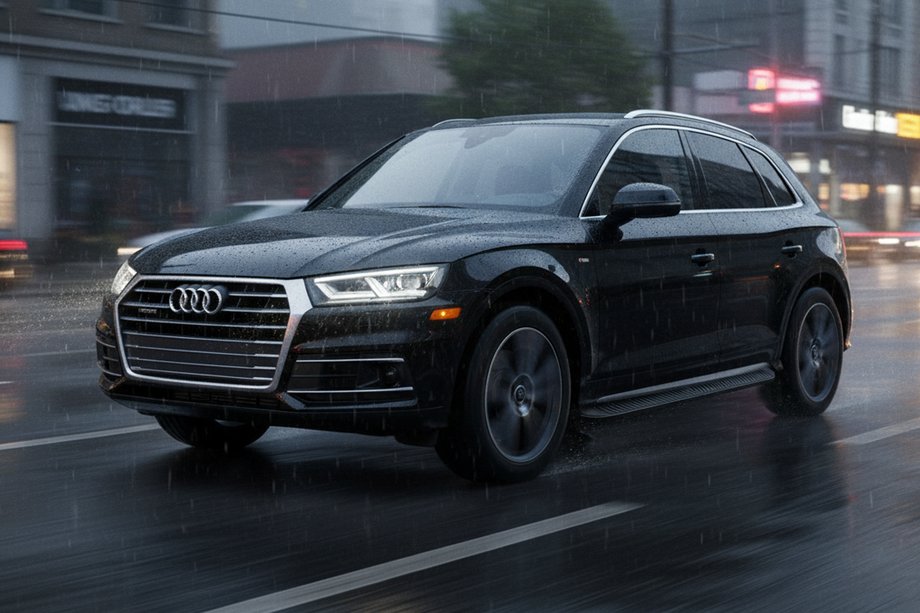 Audi Q5 2017–2025 Tayga Black zijtreden (set van 2, aluminium) Foto 1