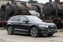 Audi Q5 2017–2025 Sunrise side steps (set van 2, aluminium) foto 1
