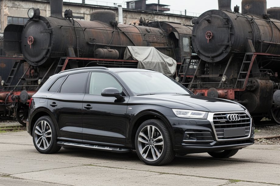 Audi Q5 2017–2025 Sunrise side steps (set van 2, aluminium) Image