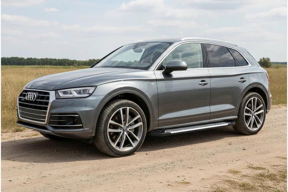 Audi Q5 2017–2025 Side steps Line (2 stuks, aluminium) Image
