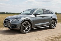 Audi Q5 2017–2025 Fullmond side steps (2 stuks, aluminium) foto 1