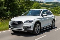 Audi Q5 2017–2025 Side steps Bosphorus Grey (set van 2, aluminium) foto 1