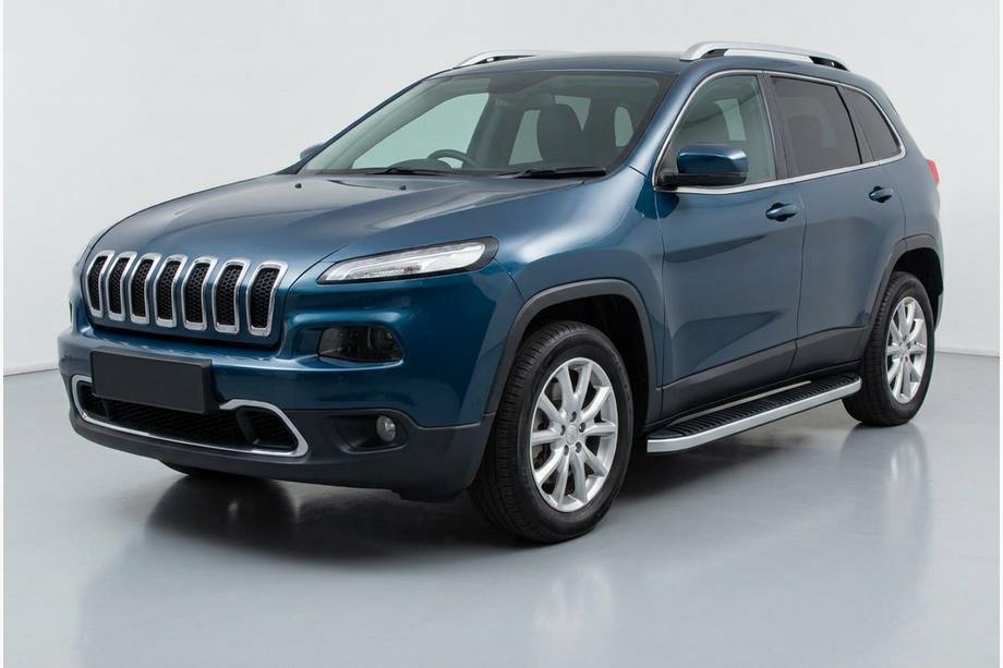 Jeep Cherokee KL 2013– Side steps Tayga Grey (2 stuks, aluminium) Image