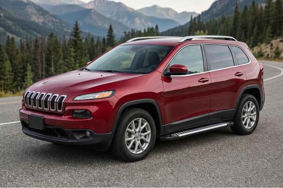 Jeep Cherokee KL 2013– Side steps Line (2 stuks, aluminium) Image