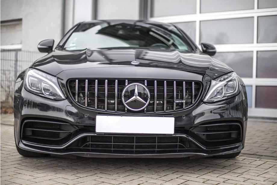 Mercedes C-klasse W205 2014–2021 Voorgrille Panamericana GT (voor originele C63 AMG) 2014-2018, zonder camera Image