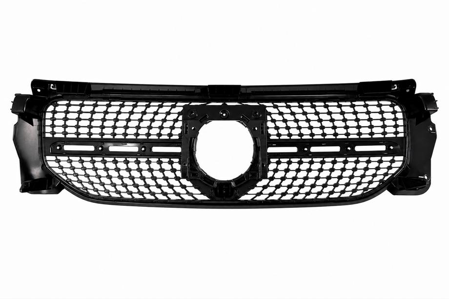 Mercedes GLB X247 2019– Voorgrille Diamond Silver (voor Base 2019-2023) Met camerabevestiging Foto 9