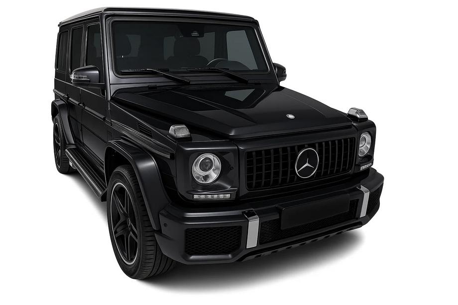 Mercedes G-klasse W463 1990–2018 Voorgrille (GT Panamericana, zonder chroom) Volledig zwart Foto 4