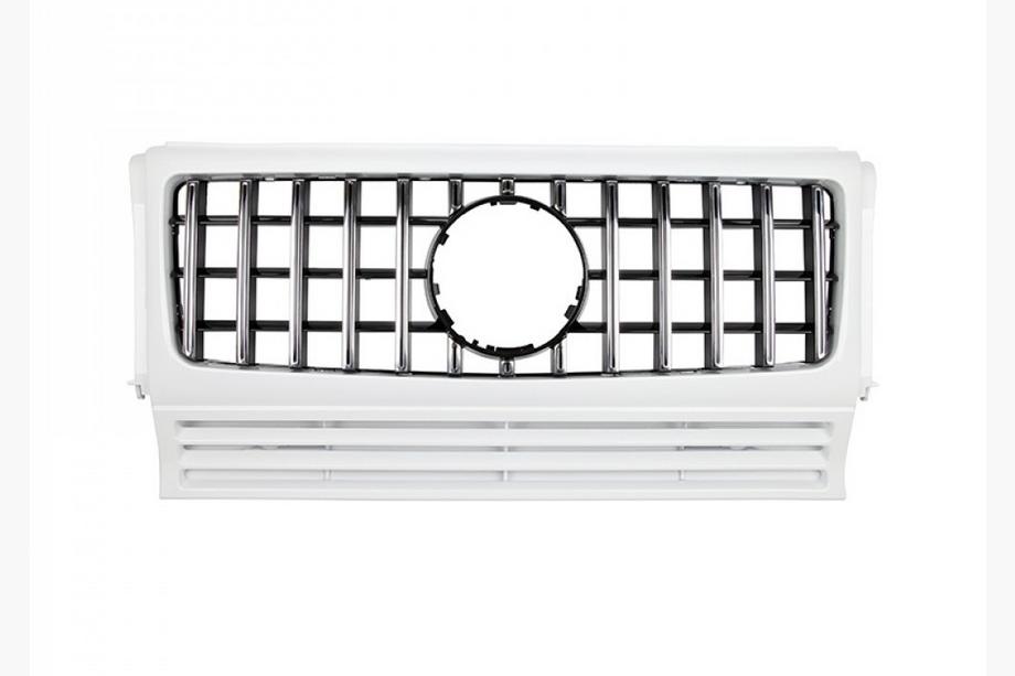 Mercedes G-klasse W463 1990–2018 Voorgrille (GT Panamericana, zonder chroom) Volledig zwart Foto 9