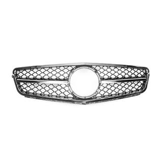 AMG Silver voorgrille Mercedes C-klasse W204 2007–2015 foto 2
