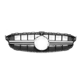 Voorgrille in C63-design (voor Avantgarde/AMG-Line/C43 AMG) Mercedes C-klasse W205 2014–2021 foto 3