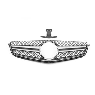 AMG Silver frontgrille (voor C63) Mercedes C-klasse W204 2007–2015 foto 3